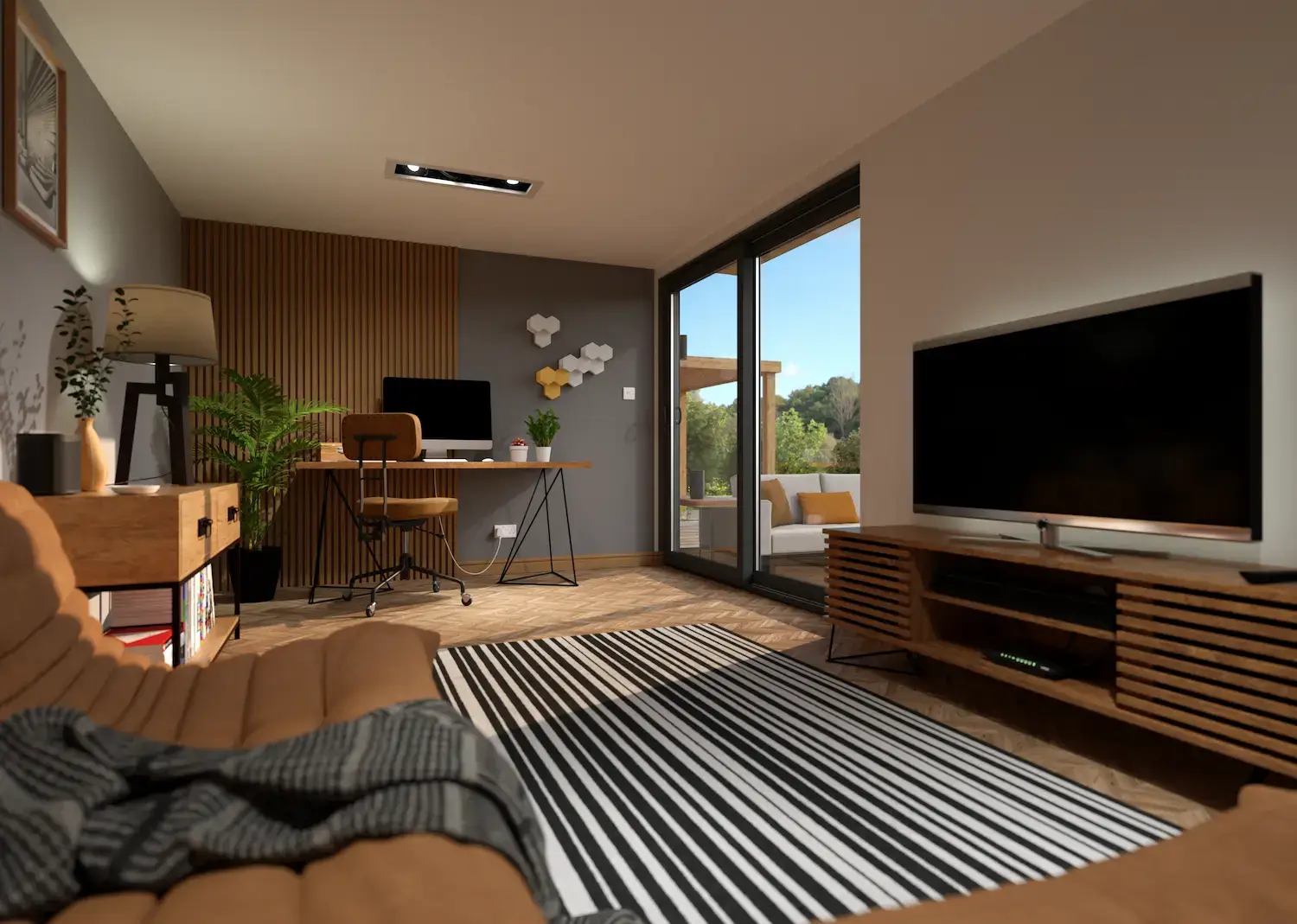 Garden Studio Home Office Interior