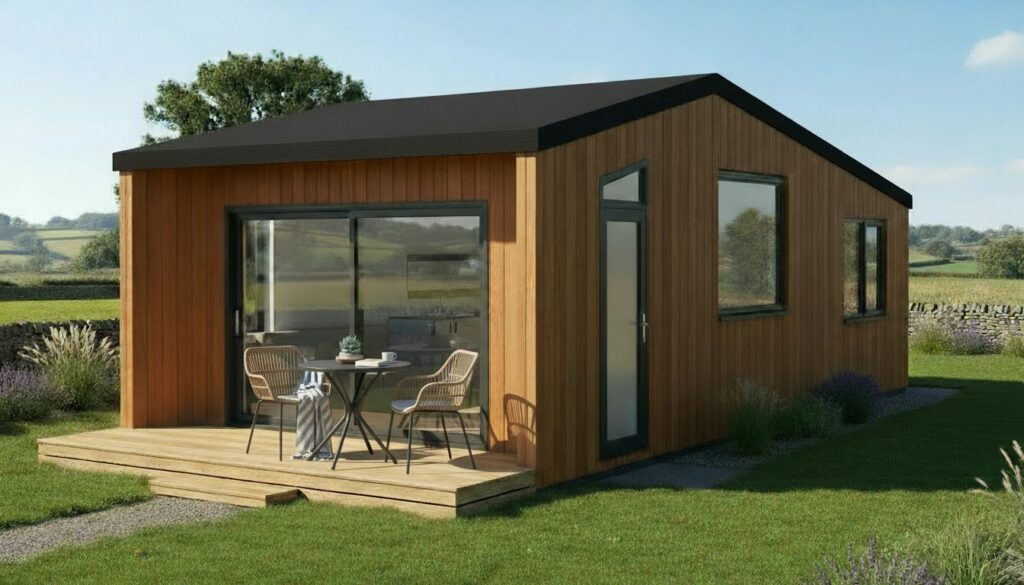 heritage classic lodge Edmund 4 person glamping lodge 1