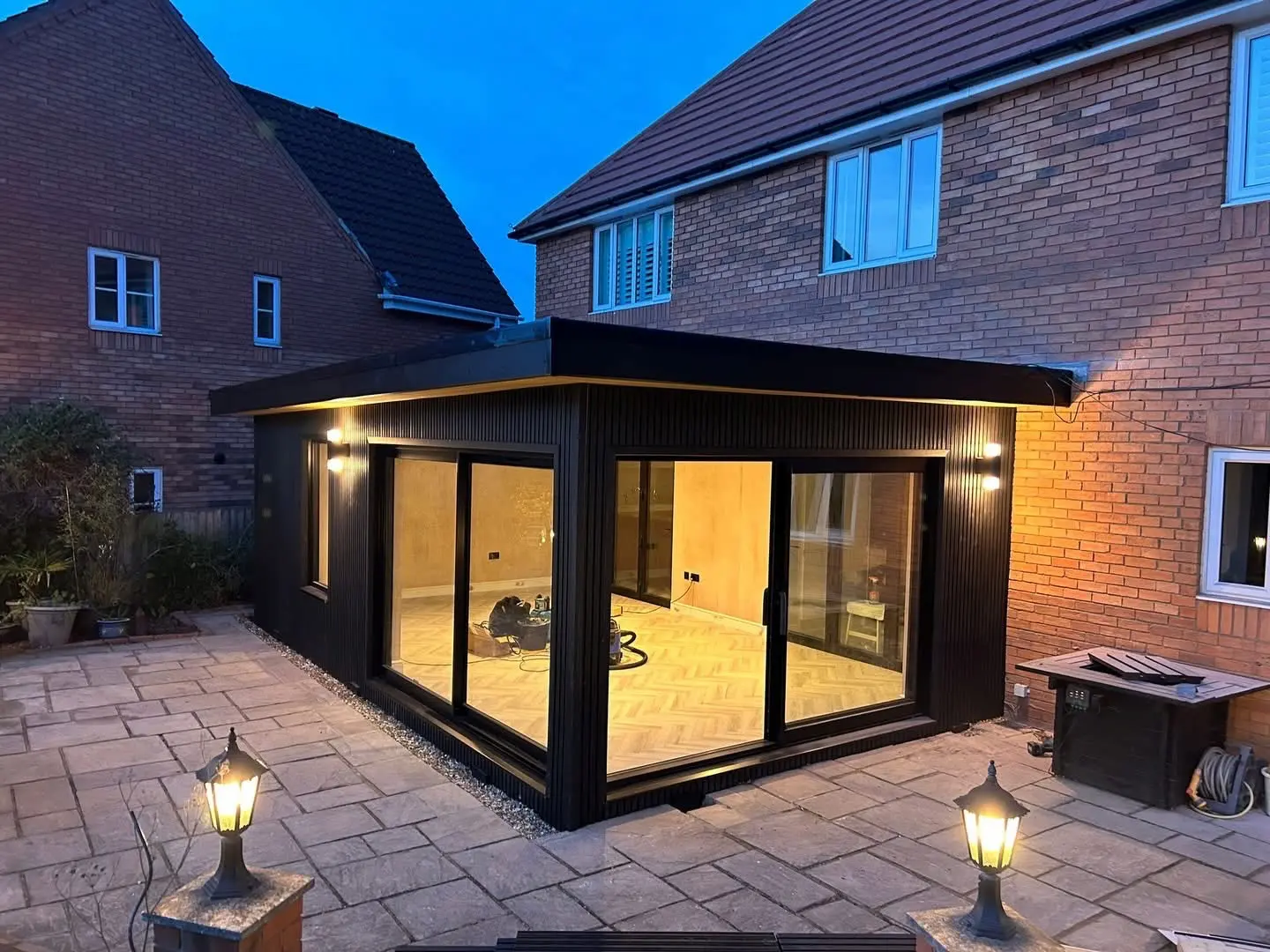 luxury sips house extension contemporary flat roof design