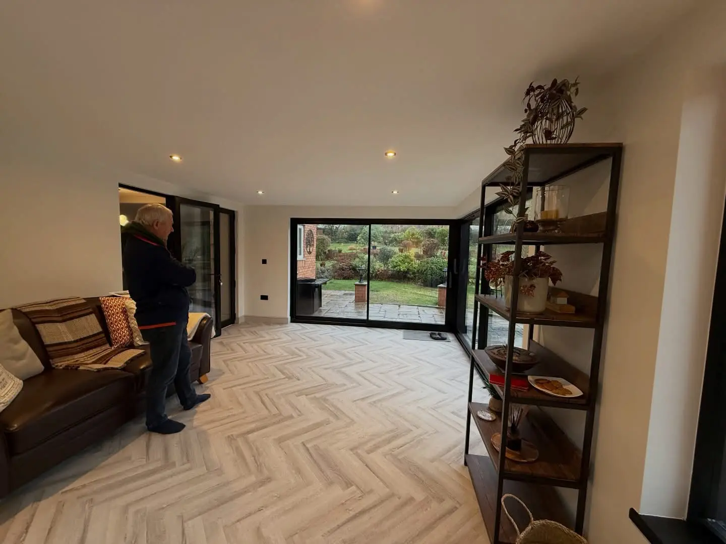 sips house extension interior near completion stage