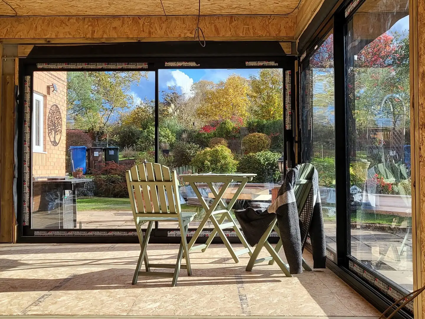 sips house extension structure taking shape internal view